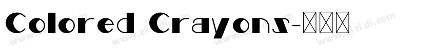Colored Crayons字体转换